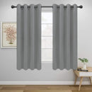 Easy-Going Blackout Curtains for Bedroom, Solid Thermal Insulated Grommet and Noise Reduction Window Drapes, Room Darkening Curtains for Living Room, 2 Panels (52x63 in,Light Gray) by CozyNest Decor