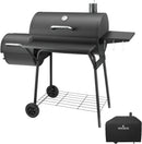 Charcoal Grill with Offset Smoker,BBQ Grills with Side Table,Outdoor Cooking with 714 Square Inches,Backyard Camping Picnics, Patio and Parties, Black by DNKMOR by GreenHaven Gardens