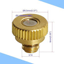 Aopin G 3/16 Brass Misting Nozzles 0.15mm / 0.006" Orifice Atomizing Mister Sprayer Nozzle Suitable For Outdoor Cooling,Garden Irrigation,Fountain, Crop Nutrient Injection, Greenhouse 8 Pcs by GreenHaven Gardens
