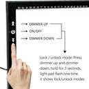 HSK A1 62 * 88CM Artist Light Box Light Pad Aluminium Frame Super Thin 6.6mm Touch Lock/Unlock Dimmer Button 20W Super Bright LED 5000 lux with 24V 1A Adapter by TinyTreasures Baby Boutique