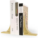 Ambipolar Gold Cast Iron Bookends, Sharp Triangle Theme, Decorative Bookends for Living Room, Office, Desktop, Bookshelves Decor, Bookends for Heavy Books by CozyNest Decor