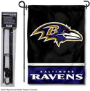 WinCraft Baltimore Ravens Garden Flag with Stand Holder by GreenHaven Gardens