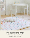 Foldable Baby Tumbling Mat – Foldable Kids Play Mat | Durable, Stylish, and Cushioned Design by TinyTreasures Baby Boutique