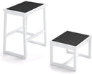 2 Step Stools for Adults Kids, Anti-Slip Sturdy Wooden Foot Stools with 500 Lbs Capacity for High Beds,Closet, Bathroom,Kitchen, Potty Training by TinyTreasures Baby Boutique