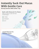 GROWNSY Nasal Aspirator for Baby with 2 Larger Suction Chambers and 6 Food-Grade Soft Silicone Tips, Purple by TinyTreasures Baby Boutique