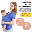 Acrabros Baby Wrap Carrier,Hands Free Baby Carrier Sling,Lightweight,Breathable,Softness,Perfect for Newborn Infants and Babies Shower Gift,Purple by TinyTreasures Baby Boutique