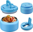 Soup Thermo for Hot Food Kids 13.5oz Lunch Containers with Buckle Lid Wide Mouth Hot Food Jar Vacuum Insulated Stainless Steel Bento Box Leakproof with Spoon(Blue) by TinyTreasures Baby Boutique