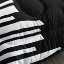 Kawaii Pet Cat Themed Comforter 3Pcs Queen Lover's Kitten Animal Bedding Set for Cat Lover Kid Teen Girl Boy Black White Cat Heart Pattern Quilt Bed Decor with 1 Comforter and 2 Pillowcases by CozyNest Decor