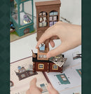 Rolife DIY Miniature House Kit Alice's Tea Store, Tiny House Kit for Adults to Build, Mini House Making Kit with Furniture, Halloween/Christmas Decorations/Gifts for Family Friends (Alice's Tea Store) by TinyTreasures Baby Boutique