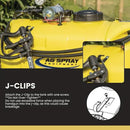 25 Gallon Platinum Spot Sprayer 2.2 GPM, Pro Series Aluminum Handgun Included with 15 Foot Hose, Mounted ATV and UTVs, Built in Drain, Yellow by GreenHaven Gardens