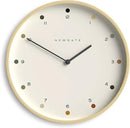 NEWGATE® Mr Clarke Wall Clock | Large Scandi Inspired Plywood Clock | 16 inch | Pale Wood case with Designer dot dial | Modern Minimalist Design for Kitchen, Living Room or Office by CozyNest Decor