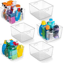 ClearSpace Clear Plastic Storage Bins – XL 6 Pack Perfect Kitchen or Pantry Organization Fridge Organizer and Storage Bins, Cabinet Organizers by CozyNest Decor