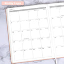 Planner 2025-2026 - JUL 2025 - JUN 2026, Academic Planner 8.5" x 11", 2025-2026 Planner Weekly and Monthly, Leather Cover Planner with Thick Paper, Back Pocket with Notes Pages - Rose Gold by TinyTreasures Baby Boutique