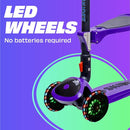 SKIDEE Kick Scooters for Kids Ages 3-5, Adjustable Height Foldable Scooter with Removable Seat, 3 LED Light Wheels, Rear Brake, Wide Standing Board, Suitable Up to 12 Year Old Boys/Girls by TinyTreasures Baby Boutique