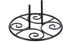 Evergreen Flag Metal Elegant Scroll Stand Base | Sturdy 2 lbs Solid Steel | Black | Designed for Garden Flag Stands | 11 Inches Wide x 6 Inches High | Outdoor American Flags and Seasonal Holiday Decor by GreenHaven Gardens