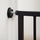 Ingenuity Easy Open Baby Gate & Dog Gate, Hands-Free Open Patent-Pending Foot Pedal, 27.5"-52" Wide, 28" Tall, Hardware or Pressure Mounted, Install in Doorway, Bottom of Stairs, or Wall - Espresso by TinyTreasures Baby Boutique