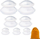 7pcs Cupping Therapy Set-Professional Silicone Cupping, Suitable for Facial Body Massage/Deep Myofascial Release/Pain Relief/Muscle Relaxation & More (Clear,7pcs) by CozyNest Decor
