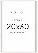 HAUS AND HUES 20 x 30 Frame -20 By 30 Picture Frame, 20x30 Poster Frame Wood, Big 20 Inch x 30 Inch Frame, Natural 30x20 Picture Frame, 20 x 30 Picture Frame (20x30 White Frame) by CozyNest Decor