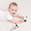 Baby Rattles 0-6 Months Newborn Toys Infant Toys 0-3 Months Rattles for Babies 0-6 Months Baby Toys 0-6 Months, Black and White High Contrast Plush Stuffed Baby Toys for 0 3 6 9 12 Months Girls Boys by TinyTreasures Baby Boutique