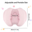 2 in 1 Baby Support Pillow, Banana Shape Baby Neck Head Travel Pillow Stroller Insert Cushion for Kids, Toddler, Pink by TinyTreasures Baby Boutique
