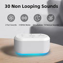 White Noise Machine Sound Machine 30 Soothing Sounds Brown Noise Machine with 12 Night Light Colors Sleep Sound Machine for Adults Baby Kids Noise Canceling for Office Home Privacy Auto-Off Timer by TinyTreasures Baby Boutique