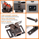 8 Pack Cabinet Latch Double Roller Catch for Cupboard Closet Cabinet Door Latches and Catches, Bronze by TinyTreasures Baby Boutique