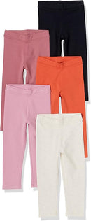 Amazon Essentials Girls and Toddlers' Leggings, Multipacks by TinyTreasures Baby Boutique