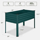 Best Choice Products 48x24x30in Galvanized Raised Garden Bed, Metal Elevated Planter Box, Vegetable Garden for Backyard, Patio, Balcony - Peacock Blue by GreenHaven Gardens