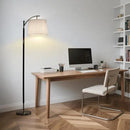 Floor Lamp, LED Floor Lamp with APP & Remote & Touch Control, Stepless Color Temperatures and Brightness, Tall Standing Lamp with Pleated Lampshade for Living Room, Bedroom, Office(Black Gold) by CozyNest Decor