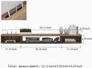 Pmnianhua Floating TV Shelf, 55'' Wall Mounted TV Stand Floating TV Console Media Entertainment Under TV Shelf for Bedroom Livingroom (Walnut) by CozyNest Decor