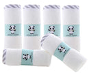 HIPHOP PANDA Baby Washcloths, Rayon Made from Bamboo - 2 Layer Ultra Soft Absorbent Newborn Bath Face Towel - Reusable Baby Wipes for Delicate Skin - Gray Stripe, 6 Pack by TinyTreasures Baby Boutique