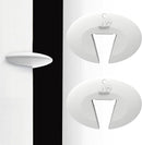 Door Pinch Guard and Door Slam Stopper, Durable Silicone Door Finger Pinch Guard, Prevents Finger Pinch Injuries, Slamming Doors, Door Safety for Kids, 2 Packs White Basic. by TinyTreasures Baby Boutique