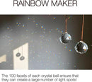 2PCS 4cm Clear Ball Crystal Sun Catcher Prisms, STINO Hanging Suncatchers with Glass Prism, Rainbow Maker for Windows, Home, Room, Garden Decor (1, Ball Clear 2Pcs) by GreenHaven Gardens