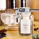 12 Pcs Glass Spice Jars With 296 Spice Labels Preprinted of White and Black Color- 6oz Thicken(2.4mm) Spice Containers With Bamboo Airtight Lids - Empty Small Herb Seasoning Jars by CozyNest Decor