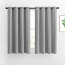 NICETOWN Blackout Curtains Panels for Bedroom - Window Treatment Thermal Insulated Blinds Solid Grommet Vertical Drapes for Kitchen (Set of 2, 52 by 45 Inch, Silver Grey) by TinyTreasures Baby Boutique