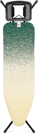 Brabantia - Ironing Board B – Solid Steam Iron Rest – Adjustable Height – Non-Slip Rubber Feet – 100% Fairtrade Cotton Cover with Foam Padding – Foldable – New Dawn – Size B (49 x 15 in) by CozyNest Decor