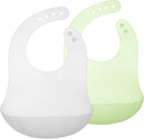 Olababy Fold N Go Silicone Baby Bib w Travel Case | Lightweight Design Eases Pressure Bruising for Infants & Toddlers by TinyTreasures Baby Boutique