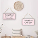 Personalized Rustic Wooden Sign, Custom Plaque Wall Hanging, Art Wood Board Sign for House, Customized Name Sign, Gifts for Family Members Teachers Friends 11.8x5.9 inch by CozyNest Decor