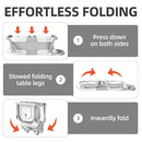 Collapsible Baby Bathtub for Newborns to Toddler with Real-time Temp Monitor & Floating Cushion,Portable Travel Tub for 0-36 Month, Foldable Baby Bath Tub for Infants Boy (Grey) by TinyTreasures Baby Boutique