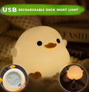 DREAMING MY DREAM Cute Duck Lamp,Do Do Duck Night Light,Silicone Squishy Nursery Bedside Lamp,USB Rechargeable Touch Table Lampfor Bedrooms, Living Room Decor Gift Toy by TinyTreasures Baby Boutique
