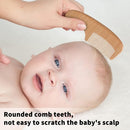 Wooden Natural Goat Bristle Brush and Cradle Cap Comb Set - 5 in 1 Baby Grooming Kit for Newborns, Toddlers, Boys, and Girls (Blue) by TinyTreasures Baby Boutique
