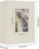 RECUTMS Photo Album 4x6 52 Photos - Small Mini Capacity Premium Leather Cover, Small Capacity Pictures Book Easy to Classify and Portable for Wedding Family Baby Vacation(Beige) by TinyTreasures Baby Boutique