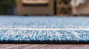 Unique Loom Outdoor Border Collection Area Rug - Soft Border (10' x 13' Rectangle, Blue/ Ivory) by GreenHaven Gardens