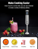 1000W Powerful Immersion Blender handheld, 2025 New Update Hand Blender with 25-Speed, Scratch-Resistant Corded Hand Mixer with Heavy-Duty Copper Brushless Motor and Gift Box by TinyTreasures Baby Boutique