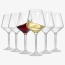 Unbreakable Stemmed Wine Glasses, Tritan Acrylic | Set of 6, (18oz)