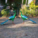DREAMSOUL Peaock Garden Statues Metal Garden Sculptures & Statues Peacock Statue for Patio Yard Gift by GreenHaven Gardens