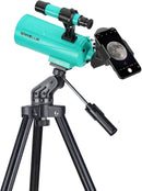 Maksutov-Cassegrain Telescope, Mak60 Telescopes for Kids Adults 750x60mm, Compact Portable for Travel, Beginner Astronomy Telescope with Adjustable Tripod Finderscope and Phone Adapter by TinyTreasures Baby Boutique