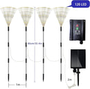 Solar Garden Lights 4-Pack Waterproof Decorative Pathway Firefly Lights for Courtyard & Garden Party Warm White by GreenHaven Gardens