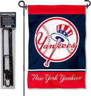 WinCraft NY Yankees Throwback Retro Garden Flag and Pole Stand Mount by GreenHaven Gardens