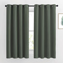 NICETOWN Bedroom Curtains 63 inch Length 2 Panels - Grommet Top Blackout Room Darkening Sound Reduction Privacy Thermal Drapes for Flat/Laundry, Dark Mallard, W52 x L63 by TinyTreasures Baby Boutique